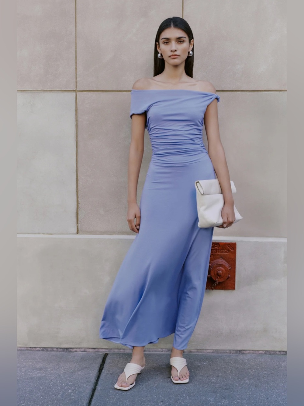 Marcella NYC Manon Periwinkle Dress